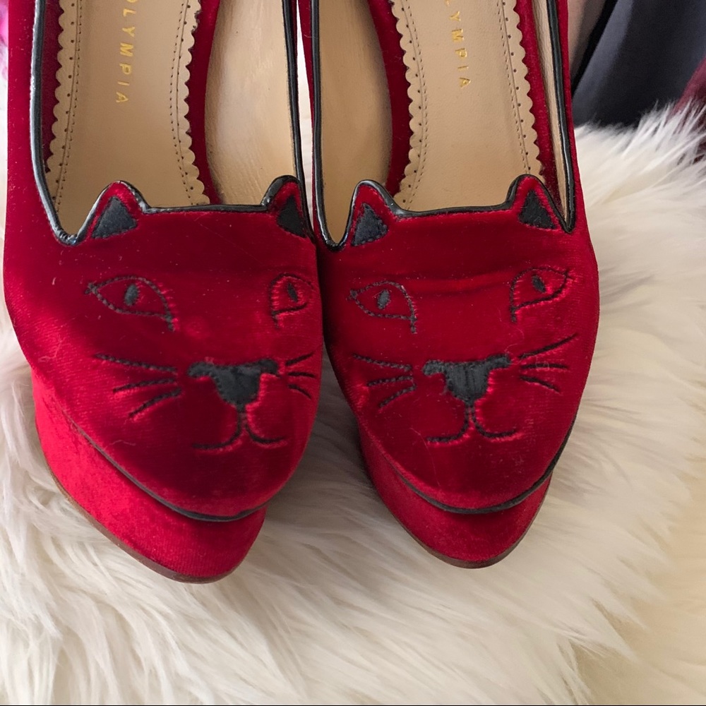 Charlotte Olympia kitty heels